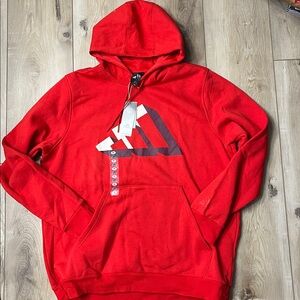 Adidas Mens Post Game Multi Sport  sweatshirt hoodie Red Size XL New